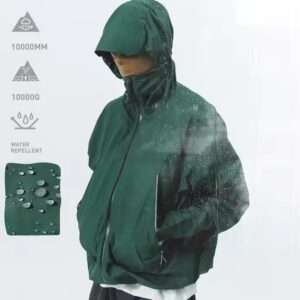 Men Spring Autumn Lightweight Waterproof Windbreaker Outdoor Hiking Jackets Coats UK for Cycling Outdoor Activities