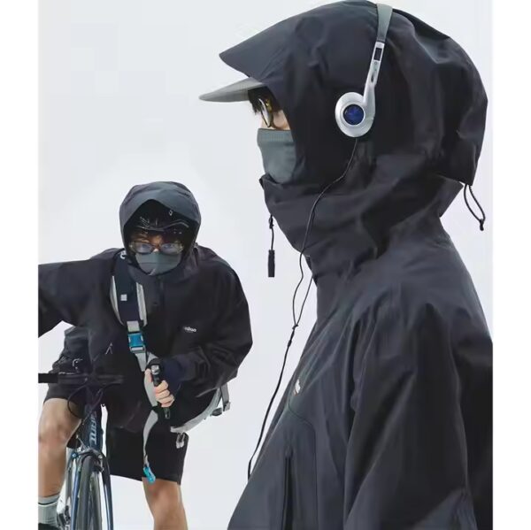 Men Spring Autumn Lightweight Waterproof Windbreaker Outdoor Hiking Jackets Coats UK for Cycling Outdoor Activities