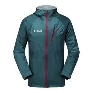 Custom logo Outdoor Waterproof Light Weight Cycling Riding Hiking Running Food Delivery Mens Windbreaker Rain Jacket