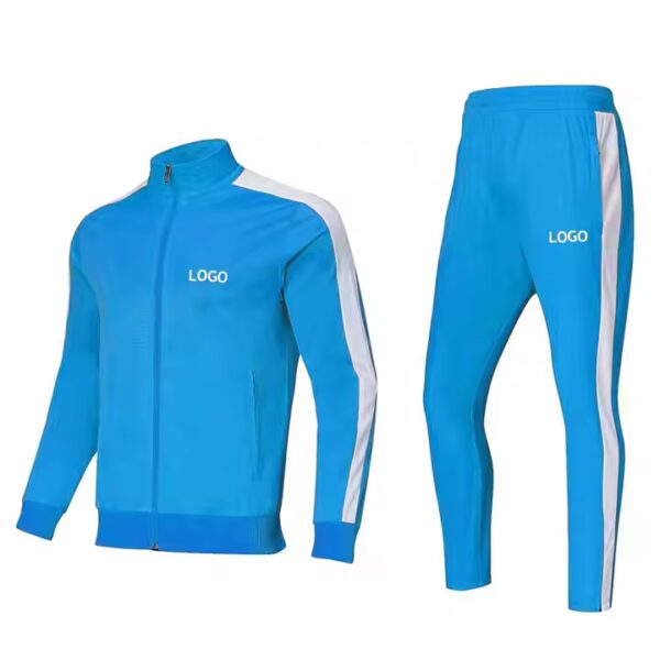 Custom logo Training Running Sports Gym 240 Polyester Sweatsuit Zipper Plain Blank Jogging Sportswear Tracksuit