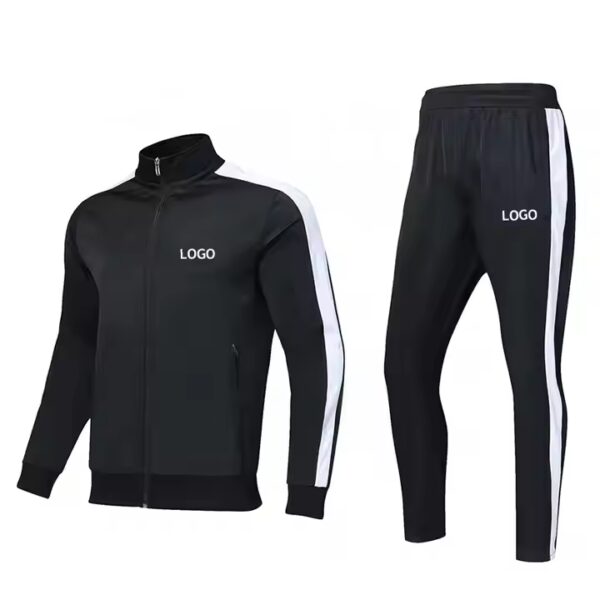 Custom logo Training Running Sports Gym 240 Polyester Sweatsuit Zipper Plain Blank Jogging Sportswear Tracksuit