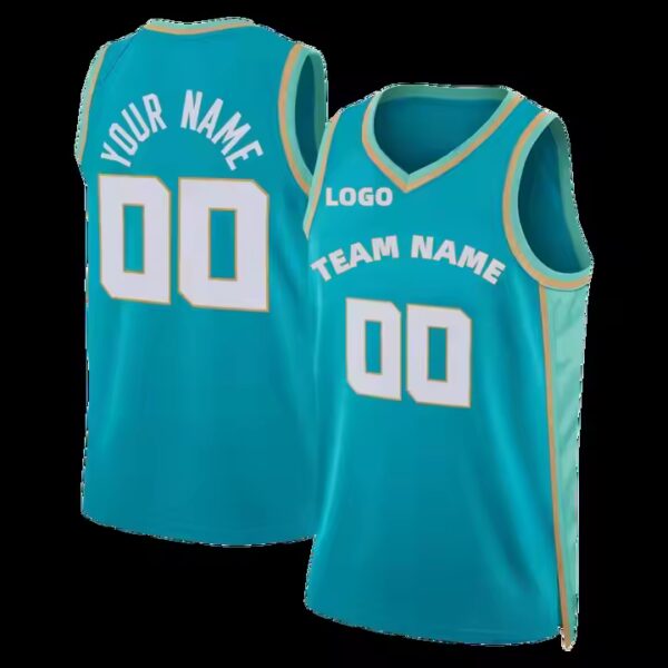 Personalization  US Team All Style Cheap Blue Purple Stripe Style Custom Sublimation Basketball Jersey - Image 3