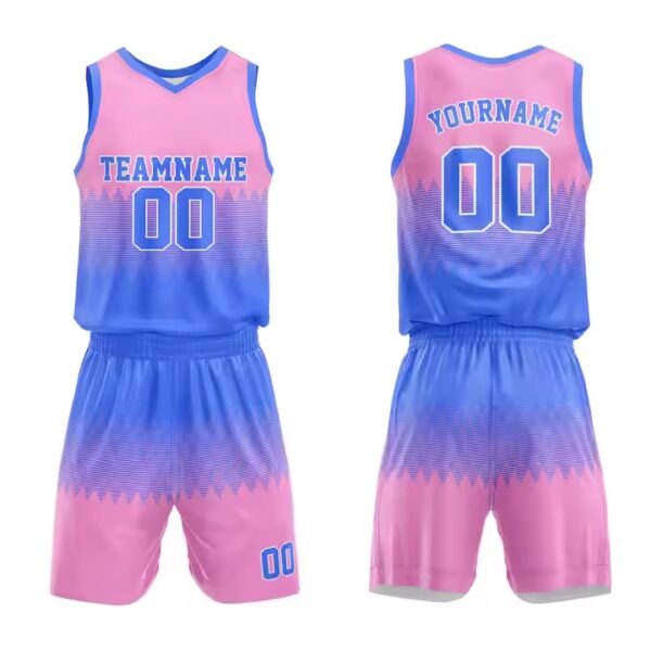 Quick Drying Double Side Reversible Basketball Jersey Uniform Custom Sportswear Sleeveless Men Basketball Jersey