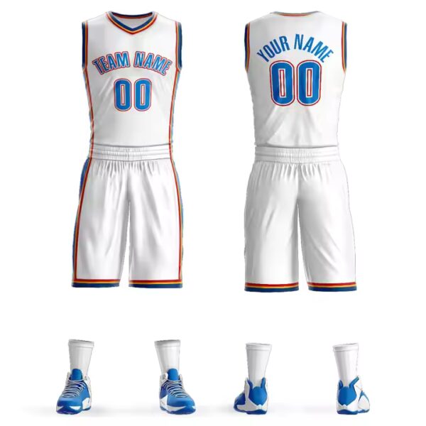 Personalized Print Name Number Sportswear Performance Breathable Professional Basketball Jersey Sets for Adults