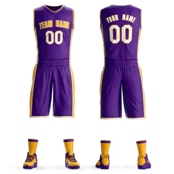 Personalized Print Name Number Sportswear Performance Breathable Professional Basketball Jersey Sets for Adults