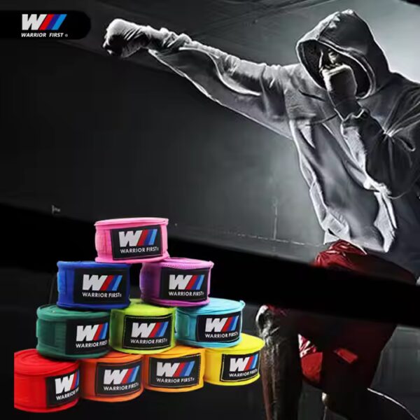 Factory Wholesale Custom Logo Cotton Polyester Boxing Hand Wraps for Boxing Kickboxing Muay Thai MMA