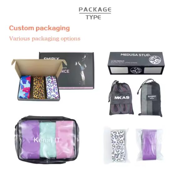 Hot Selling Custom Logo Fitness Exercise Workout Fabric Booty Resistance Bands for Legs and Butt