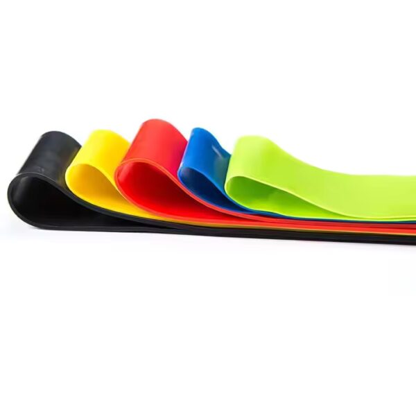 High Quality Durable 5 Level Latex Mini Resistance Loop Exercise Band Set for Yoga Gym Exercise