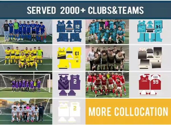 Custom Sublimation Printing Uniforms Sportswear Set Team Training Soccer Jersey 23/24 Retro Thai Football Jerseys