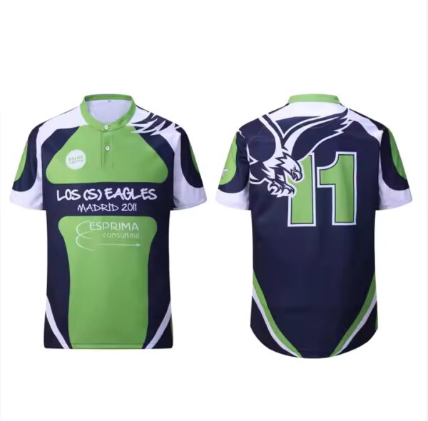 High Quality Custom Stripe Pattern Rugby Uniform Sublimation Rugby Jersey Sets