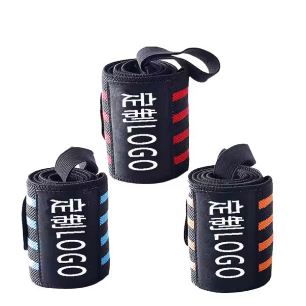 High Performance Good Quality Custom Logo Adjustable Training Weightlifting Gym Wrist Support Wraps