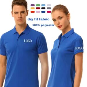 CT19 Wholesale Plain Blank Custom logo Printing Quick Dry Golf Shirt Design Adults Children Men' Polyester Polo Tee T Shirts