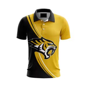 Short Sleeve Breathable Sublimation Printing Golf Polo Shirt Custom Logo Sports Club Button Polo Shirt for Men LOW MOQ