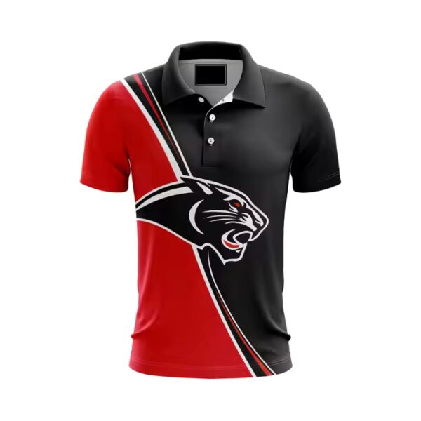 Short Sleeve Breathable Sublimation Printing Golf Polo Shirt Custom Logo Sports Club Button Polo Shirt for Men LOW MOQ