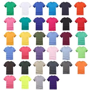 Custom Mass Promotion of Cheap Polyester Tshirt Printing Logo Gym Tee Shirts Blank Mens T Shirt