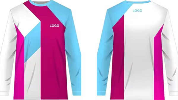 Quick Dry Custom Full Sublimation Printed 100 Polyester Long Sleeve t Shirt