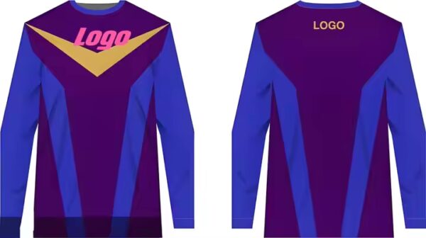 Quick Dry Custom Full Sublimation Printed 100 Polyester Long Sleeve t Shirt