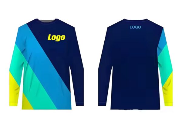 Quick Dry Custom Full Sublimation Printed 100 Polyester Long Sleeve t Shirt