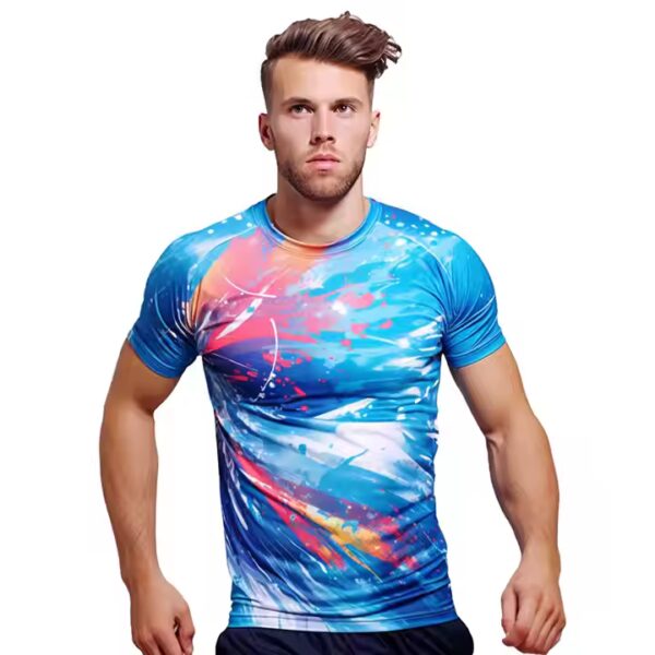 Custom OEM Breathable 100%Polyester Sublimated Soccer T Shirt High Quality Football T-shirt