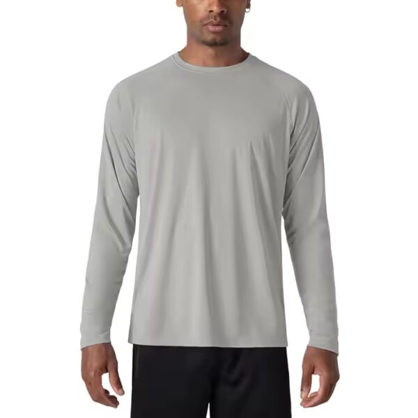 Rash Guard Men's UPF 50+ Long Sleeve Polyester t Shirt Quick Dry Fishing Sun Protection Shirt Sports Running Pullover Tops