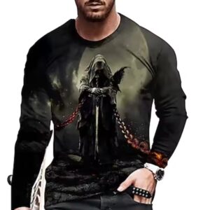 High Quality Long T-Shirt Polyester Fabric Round Neck T Shirt Sport Men's Long Sleeve T Shirt