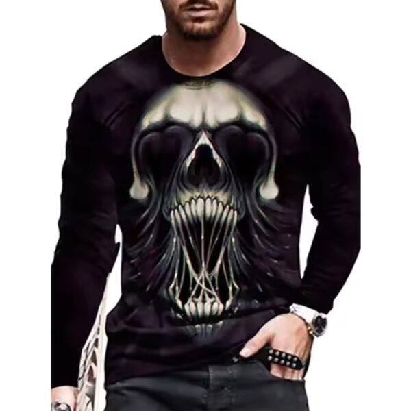 High Quality Long T-Shirt Polyester Fabric Round Neck T Shirt Sport Men's Long Sleeve T Shirt