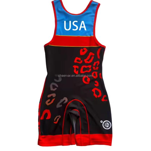 Spandex Wrestling Singlet Powerlifting Singlets Weightlifting Suit With Durable Seams