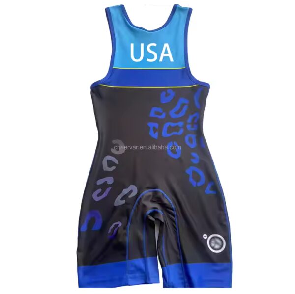 Spandex Wrestling Singlet Powerlifting Singlets Weightlifting Suit With Durable Seams