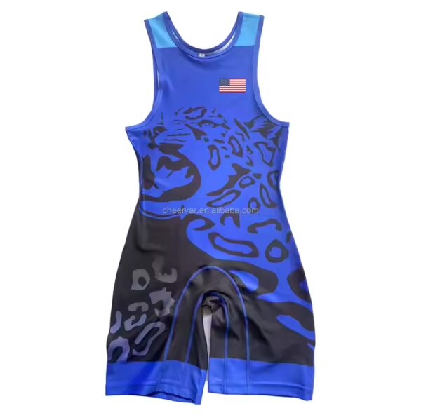 Spandex Wrestling Singlet Powerlifting Singlets Weightlifting Suit With Durable Seams