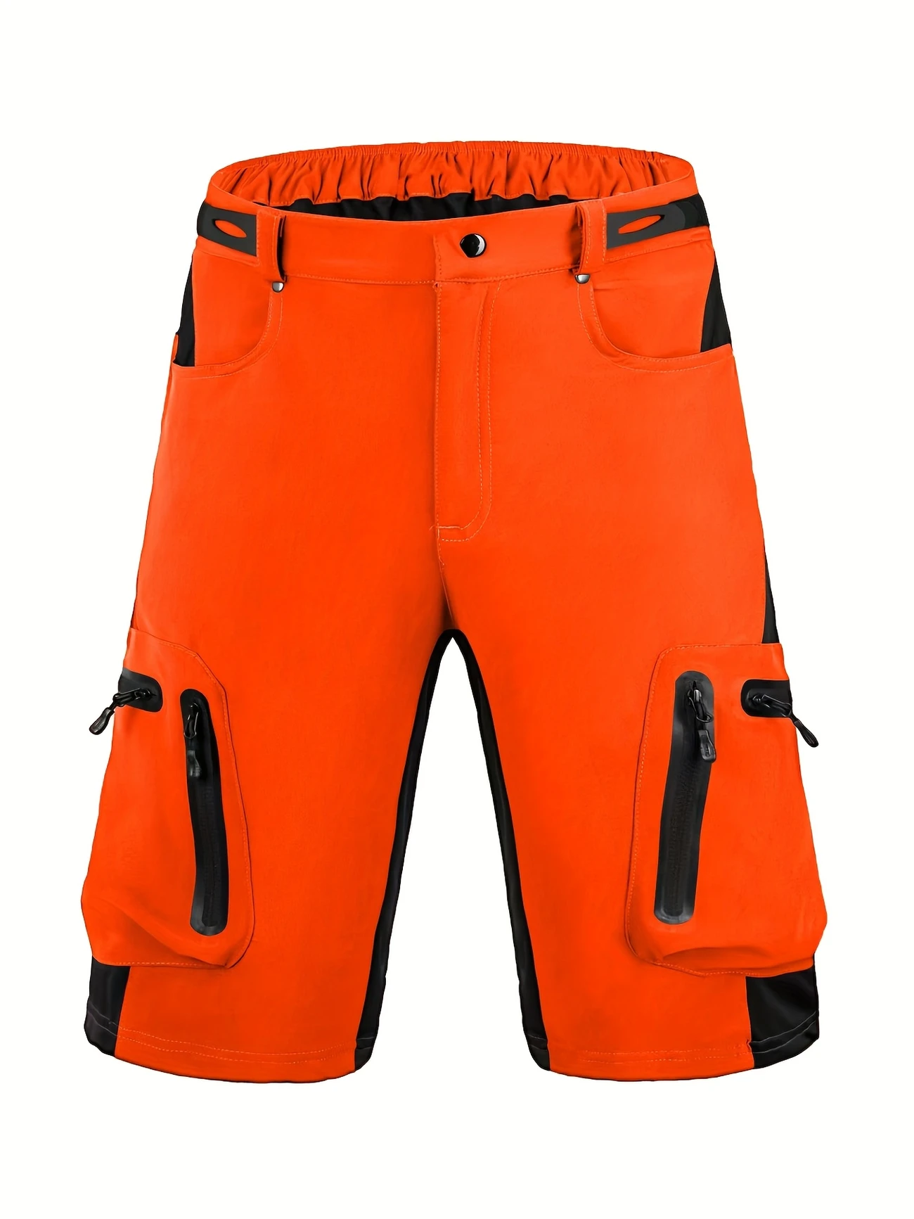 Adult MTB Cycling Shorts - High-Waisted, Lightweight Polyester, Beige with Black Accents, Multiple Pockets for Riding, Running, and Outdoor Sports, Cycling Shorts Adult MTB Cycling Shorts - High-Waisted, Lightweight Polyester, Beige with Black Accents, Multiple Pockets for Riding, Running, and Outdoor Sports, Cycling Shorts