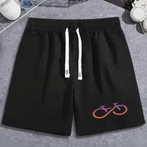 Men'S Stylish Cycling Shorts with Pockets - Comfortable, Adjustable Drawstring, Side Pockets, Casual Athletic Wear for Gym, Sports & Casual Attire, Cycling Accessories