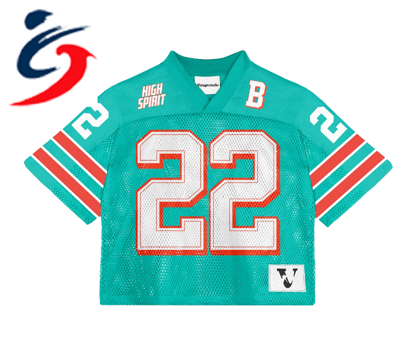 Customized Breathable Mesh Training Professional Manufacturer Lacrosse Green American Football Uniforms Jerseys for Men