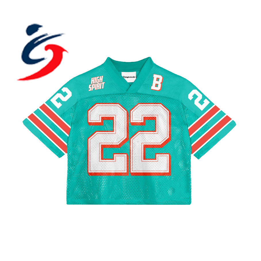 Customized Breathable Mesh Training Professional Manufacturer Lacrosse Green American Football Uniforms Jerseys for Men