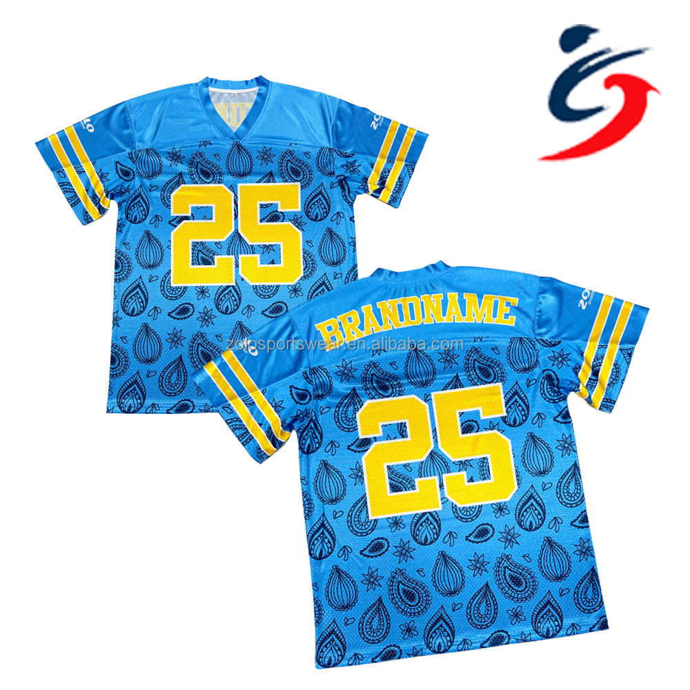 Customized Breathable Mesh Training Professional Manufacturer Lacrosse Green American Football Uniforms Jerseys for Men