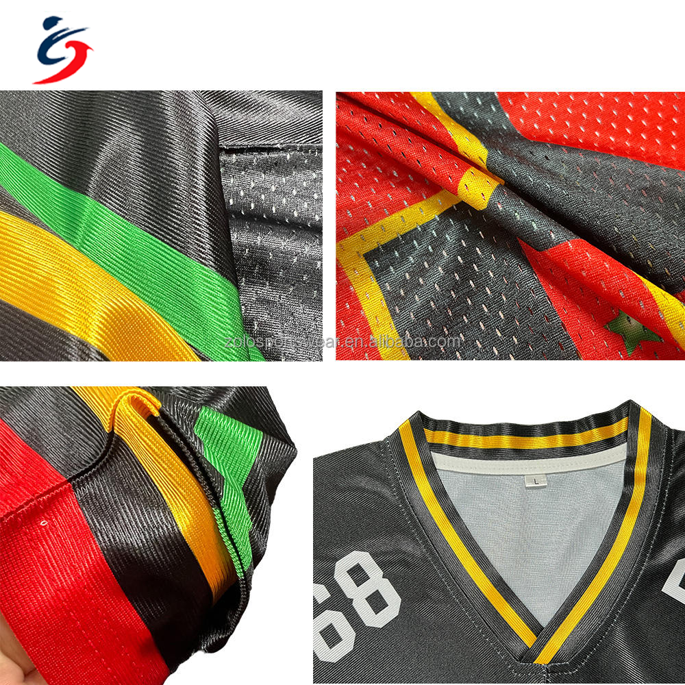 Customized Breathable Mesh Training Professional Manufacturer Lacrosse Green American Football Uniforms Jerseys for Men
