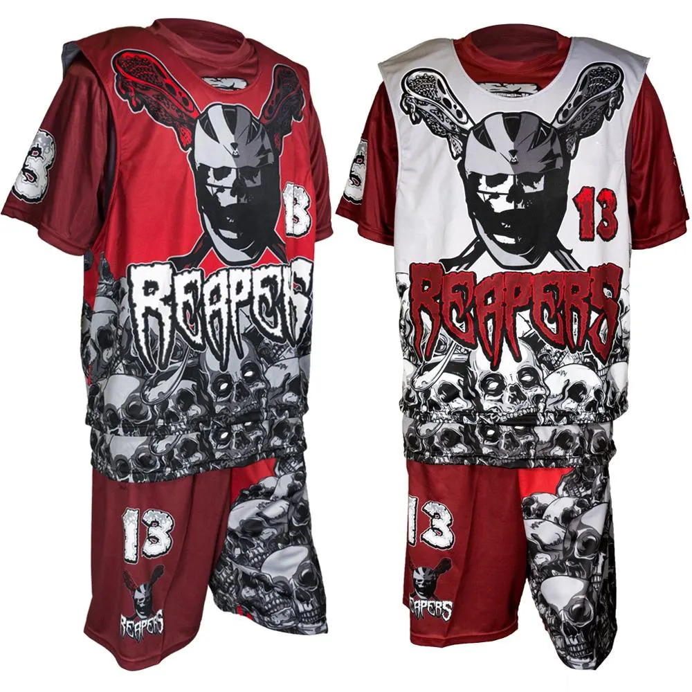 Lacrosse Practice Jerseys Shorts 100% Polyester Durable Sublimation Customized Name Design Uniforms Sets Lacrosse Practice Jerseys Shorts 100% Polyester Durable Sublimation Customized Name Design Uniforms Sets
