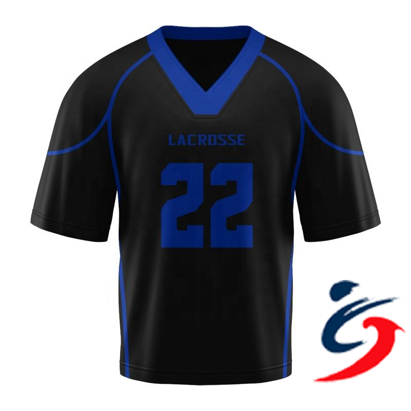 China Supplier Sublimated Custom Box lacrosse Jersey