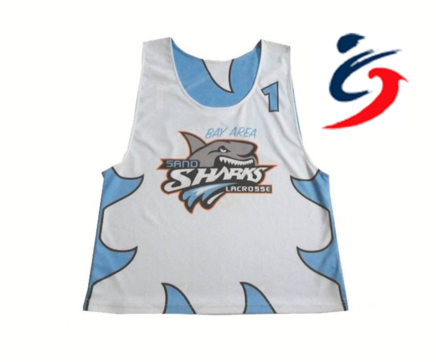 Custom Lacrosse Reversible Jersey Sublimated Mesh Practice Lacrosse Pinnie
