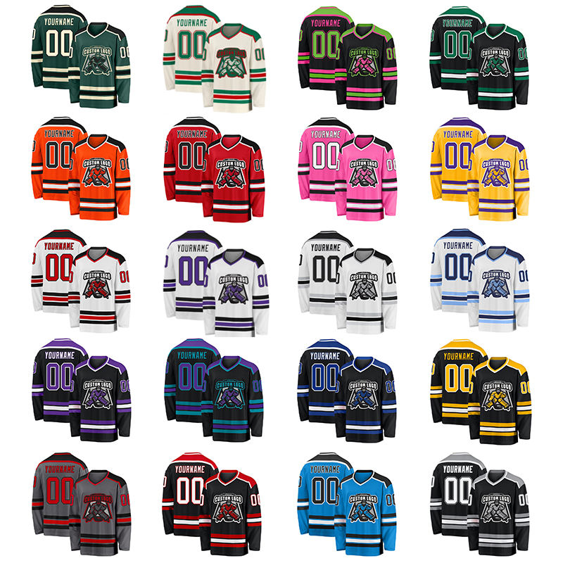 OEM Customizable Adult Lacrosse Uniforms Factory Direct Custom Blank Ice Hockey Jersey Polyester Sublimation Printing Field OEM Customizable Adult Lacrosse Uniforms Factory Direct Custom Blank Ice Hockey Jersey Polyester Sublimation Printing Field