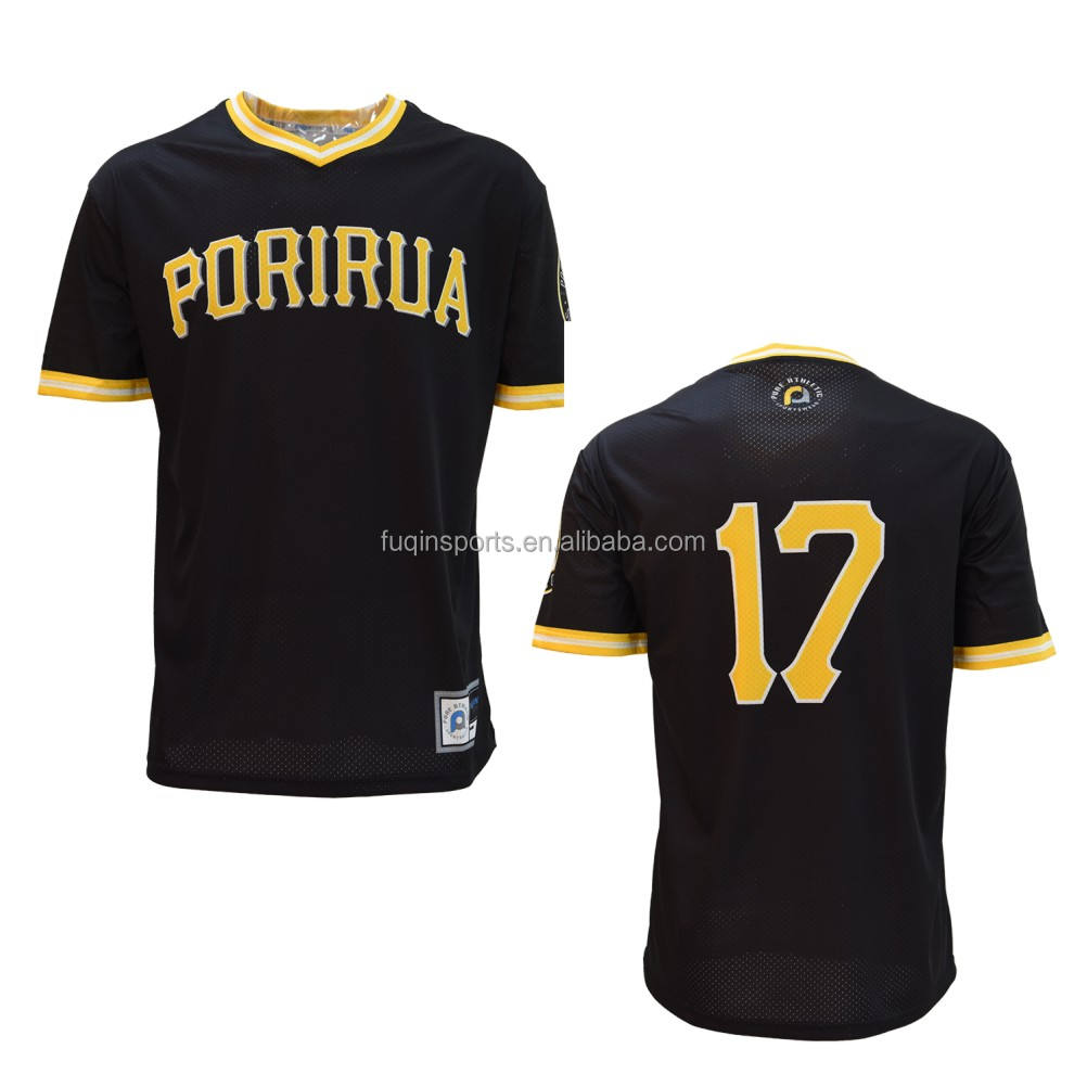 Custom Classic V-Neck Softball T-shirts Printed Baseball Uniform League Shirts Sublimation Men's Short Sleeve Baseball Jersey