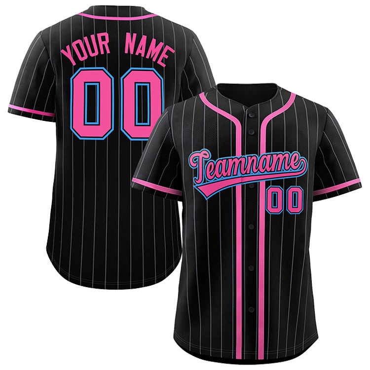 Unisex Hip Hop Button Down Digital Printed Men's Baseball Shirt Striped Stitched Letters Number Custom Baseball Jersey Uniform Unisex Hip Hop Button Down Digital Printed Men's Baseball Shirt Striped Stitched Letters Number Custom Baseball Jersey Uniform