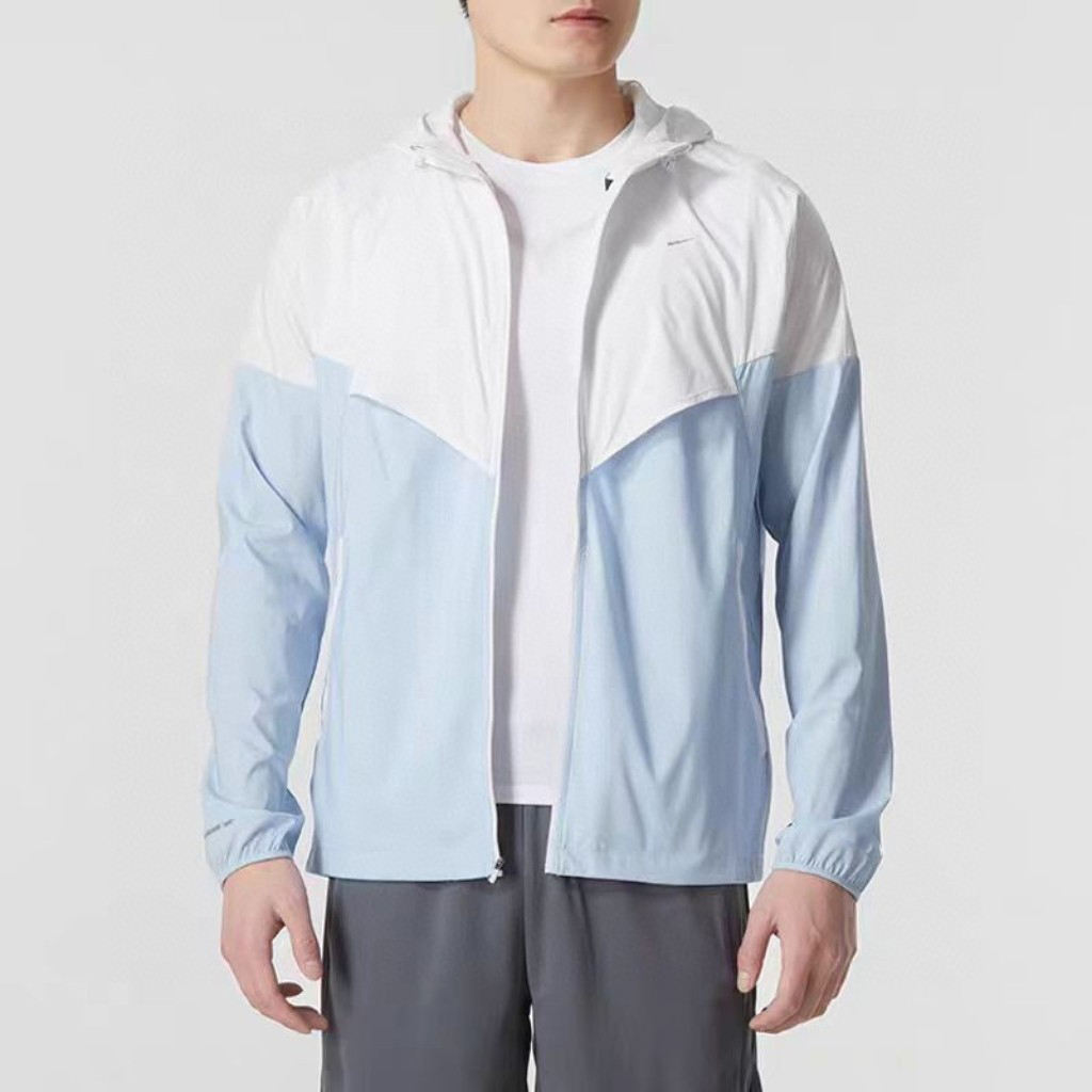 Men's Windbreaker Jacket Customizable Logo Breathable Quick Dry Lightweight Jogging Running Coats