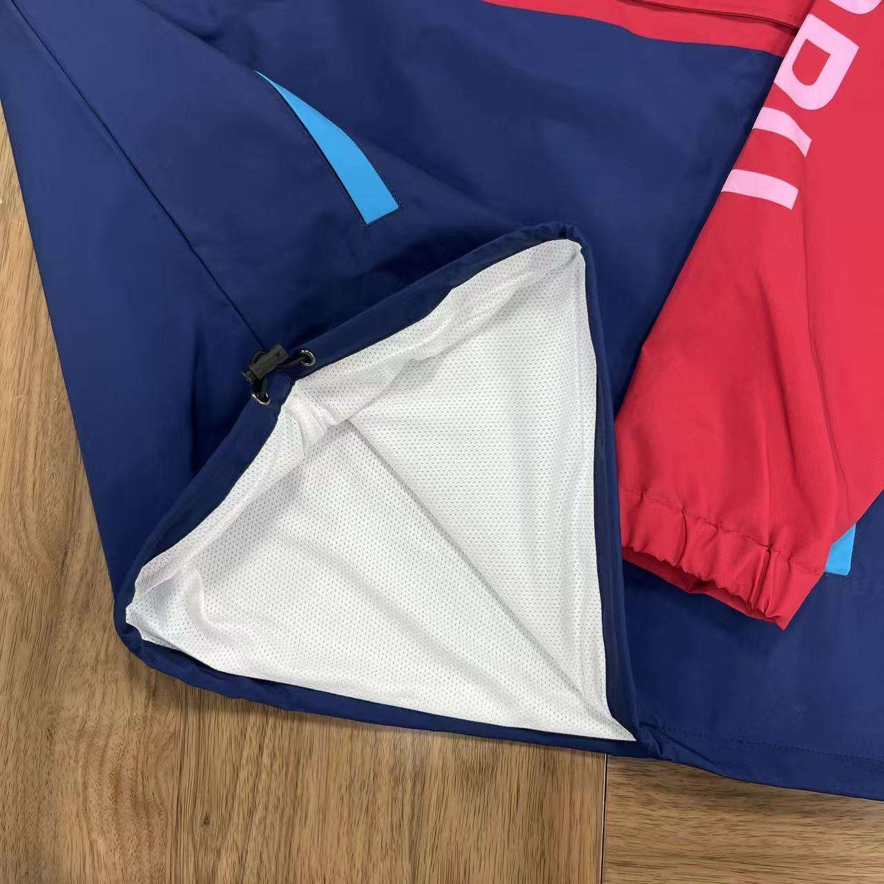Custom Design Polyester Sports Windbreak Jacket Tag Rugby Biker Hiking Men's Waterproof Pullover 1/4 Zipper Soft Shell Jacket