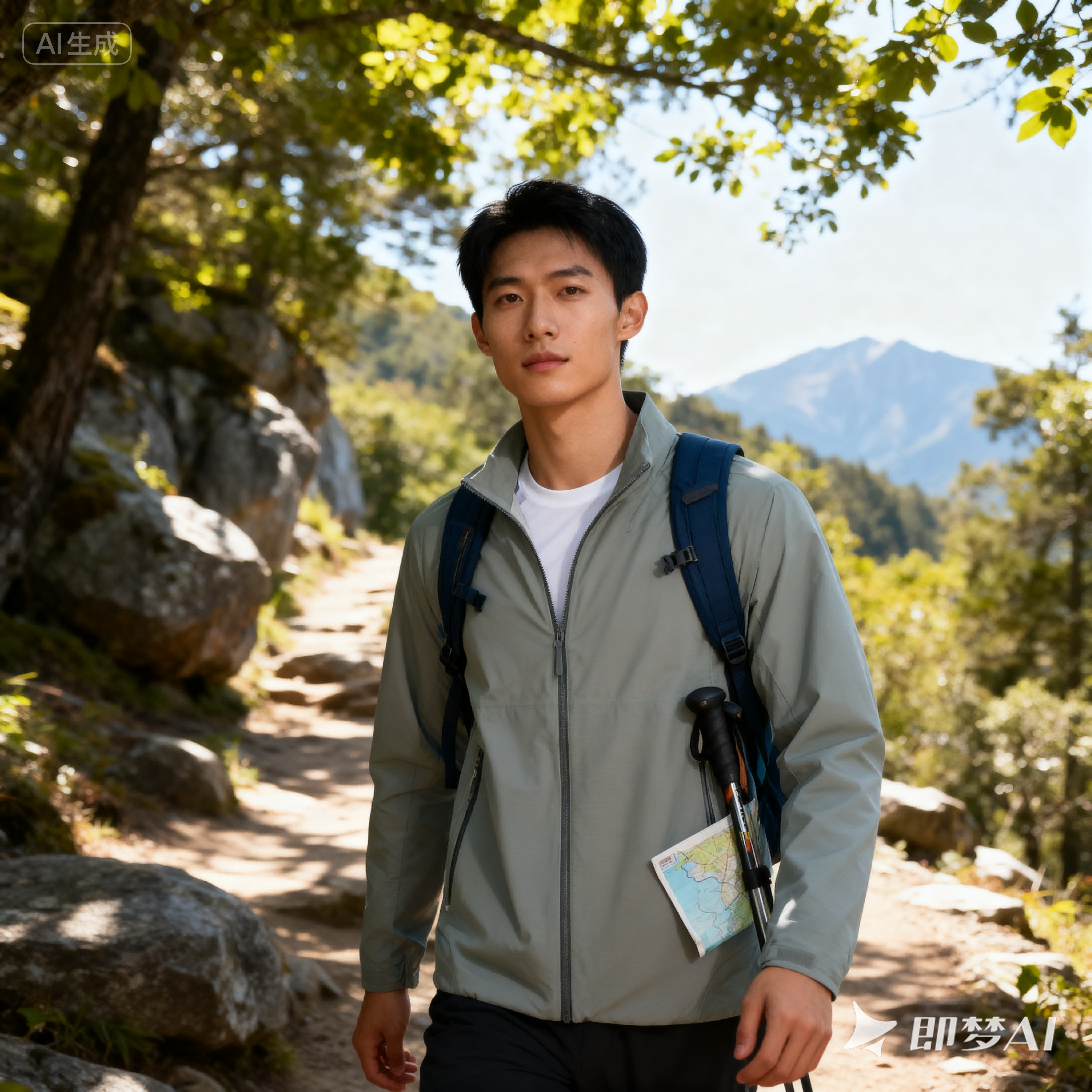 Lightweight Breathable Waterproof Jacket Quick-Drying Three-Door Stand-Up Collar