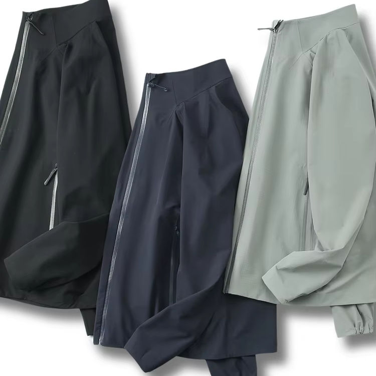 Lightweight Breathable Waterproof Jacket Quick-Drying Three-Door Stand-Up Collar